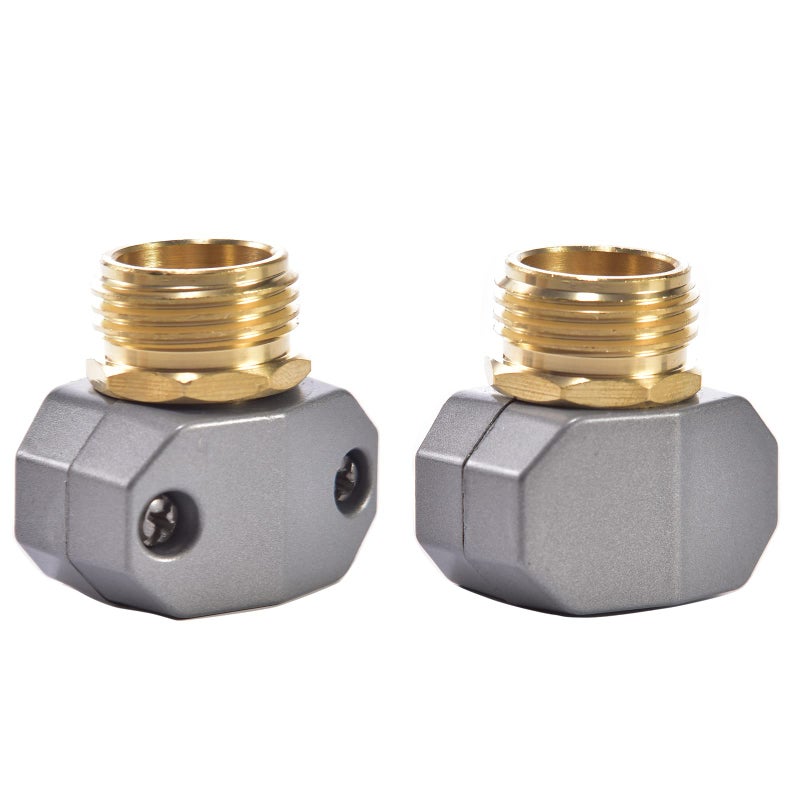 Sanpaint Zinc and Brass Male Clamp Coupling,Fits 3/4" or 5/8" Garden Hose Repair Fitting - Image 4